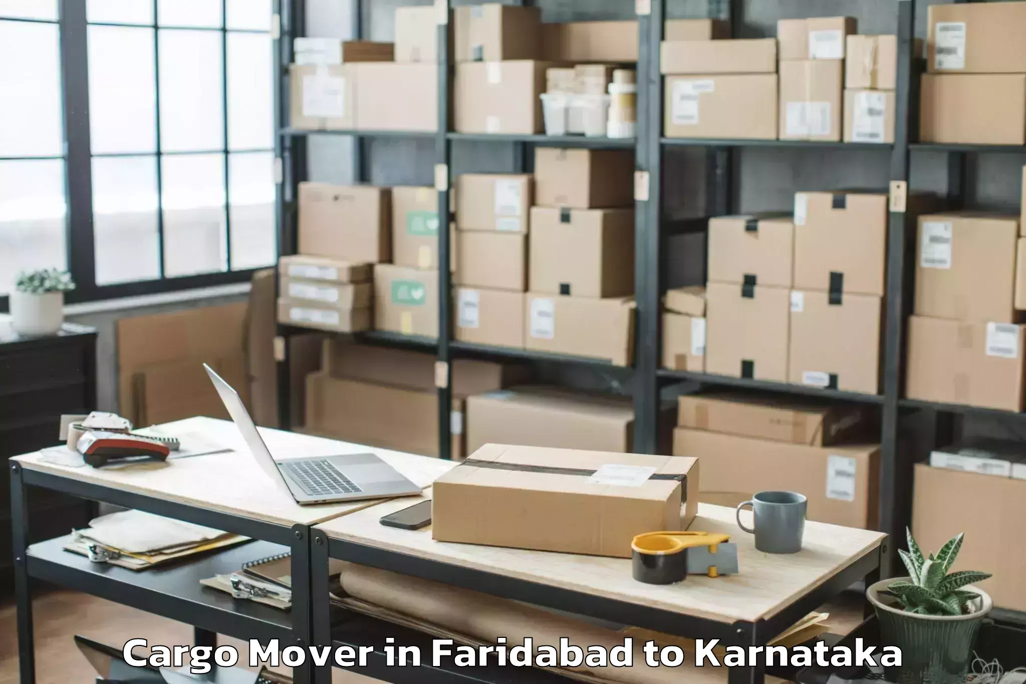 Trusted Faridabad to Byadagi Cargo Mover